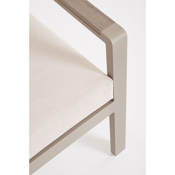 Set di mobili da giardino beige in alluminio per 5 persone Elna – Bizzotto-image-3