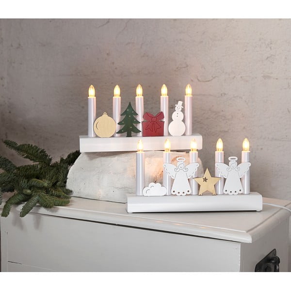 Decorazione luminosa natalizia bianca a LED Julia - Star Trading-image-3