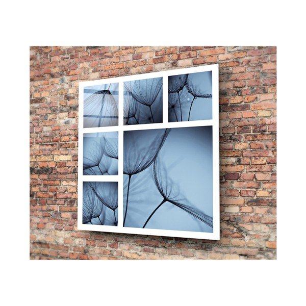 Pittura in vetro blu Harmo, 30 x 30 cm - 3D Art-image-1