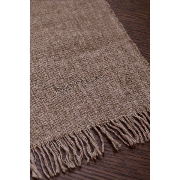 Copriletto di lana marrone Merino - Blomus-image-3