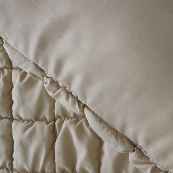 Biancheria da letto beige per letto matrimoniale 200x200 cm Puffer - Catherine Lansfield-image-4