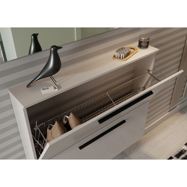 Scarpiera pensile grigia e beige Utah - Germania-image-1