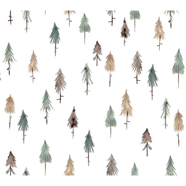 Carta da parati per bambini 10 m x 50 cm Pine Woods - Lilipinso