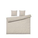Set copripiumino e federa beige in percalle di cotone per letto matrimoniale o esteso 200x220 cm Daisy – JUNA