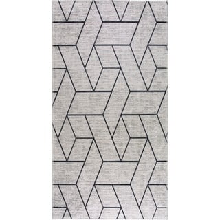 Tappeto lavabile grigio chiaro 120x180 cm - Vitaus