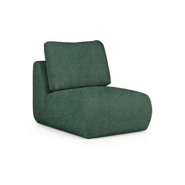 Poltrona verde rivestita in bouclé Mirel – Rodier