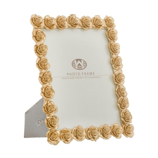 Mauro Ferretti portafoto in oro con motivo a rose, 25,5 x 31 cm Glam Roses - Mauro Ferretti