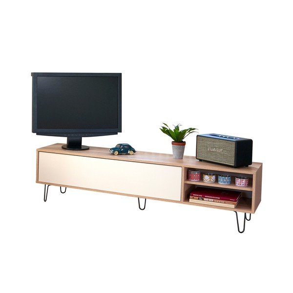 Tavolo TV bianco Aero - TemaHome-image-4