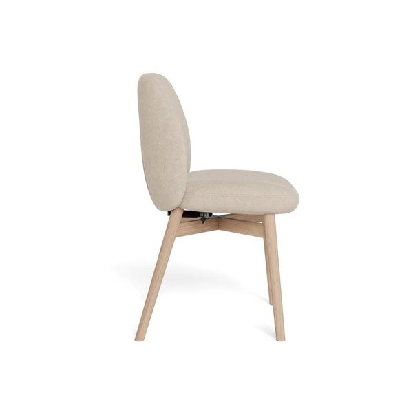 Sedie da pranzo in set beige imbottito 2 pz Joy – Actona-image-4