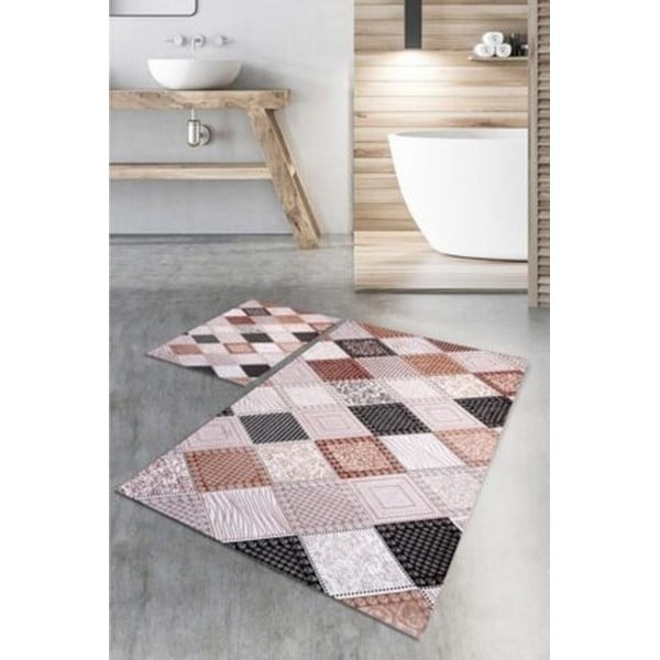 Tappeti da bagno in set da 2 60x100 cm - Mila Home-image-1