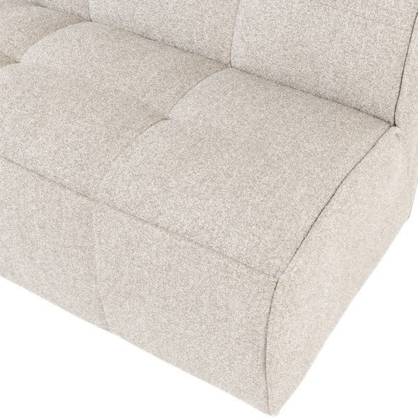 Panchina beige in imbottito con rivestimento in bouclé Cluster – vtwonen-image-4