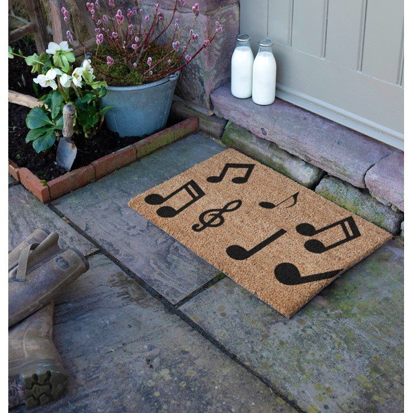 Zerbino in cocco 40x60 cm Music Notes - Artsy Doormats-image-1