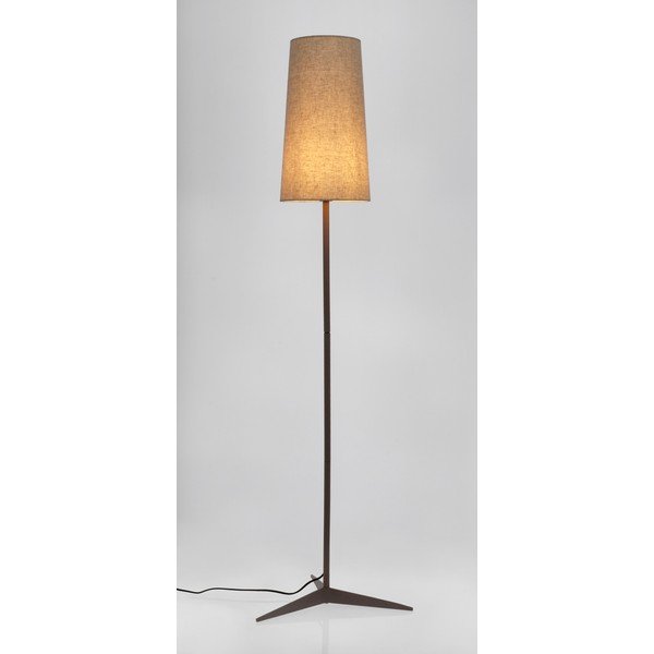 Lampada da terra beige con paralume in tessuto (altezza totale 166 cm) Assam – Bizzotto-image-1