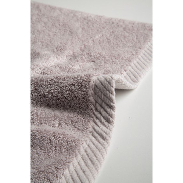 Set di 3 asciugamani in cotone grigio chiaro Lisa Coral - El Delfin-image-2
