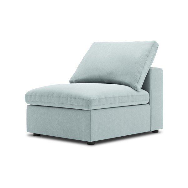 Parte centrale azzurra del divano modulare in velluto a coste Galaxy - Windsor & Co Sofas-image-2