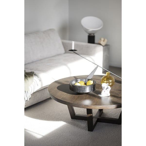 Tavolino rotondo in rovere marrone scuro ø 110 cm Boxford - Rowico-image-3