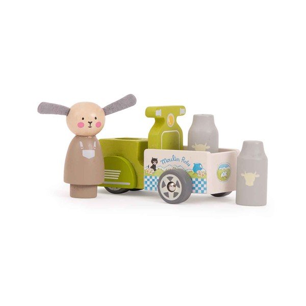 Giocattolo in legno Milk Delivery - Moulin Roty-image-2
