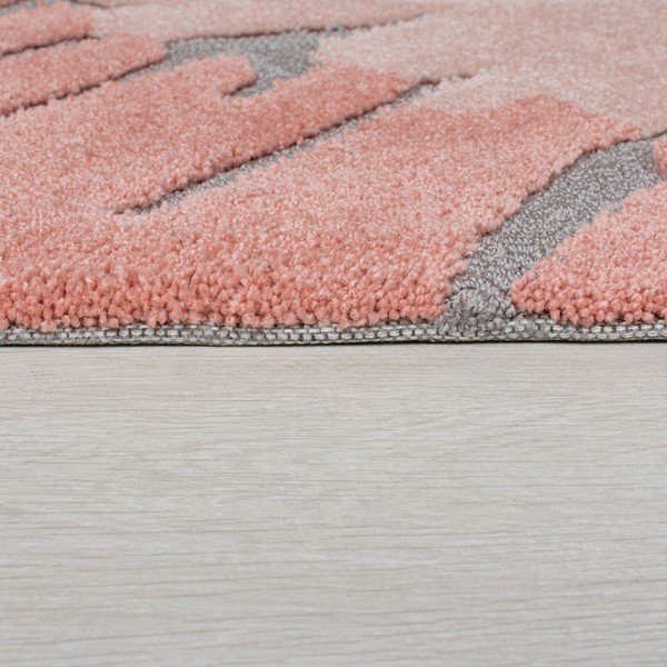 Tappeto giallo/rosa 120x170 cm Woodgrain - Flair Rugs-image-3