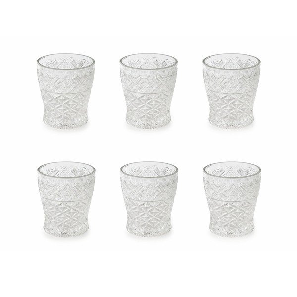 Sada 6 sklenic Villa d'Este Crystal Prisma, 260 ml