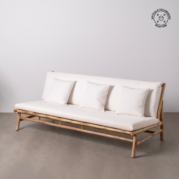 Divano bianco 200 cm Bamboo – Ixia-image-1