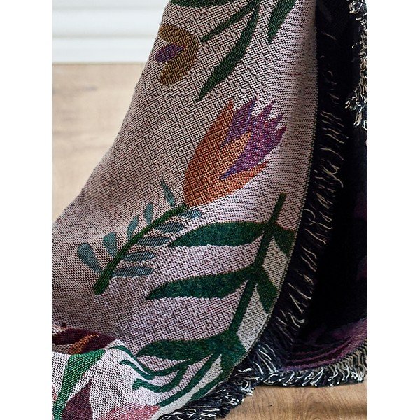 Coperta in misto cotone 130x160 cm Yash – Bloomingville-image-3