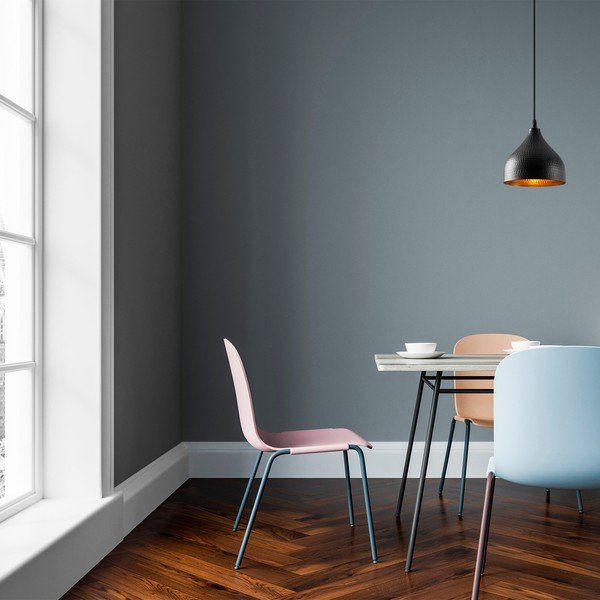 Lampadario nero con paralume in metallo ø 18 cm Tattoo – Opviq lights-image-1