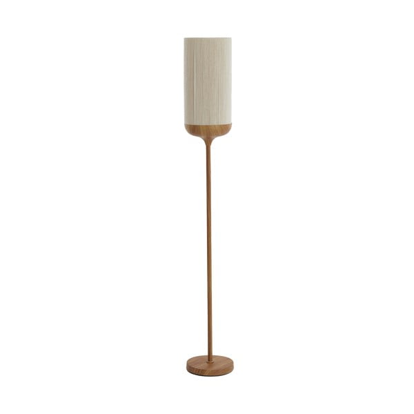 Lampada da terra in colore naturale con paralume in tessuto (altezza 159 cm) Dania - Light & Living-image-3