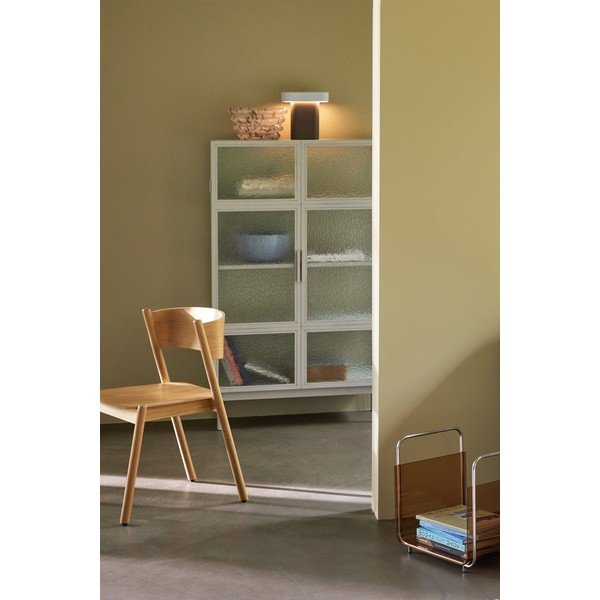 Vetrina in metallo bianco 92x151 cm Plex - Hübsch-image-1