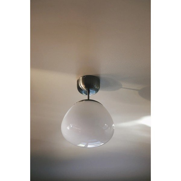 Plafoniera bianca/color ottone in vetro Rise – Markslöjd-image-2