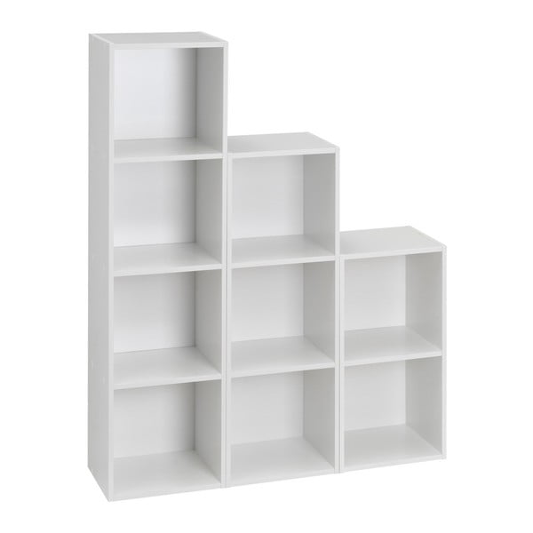 Libreria bianca 30x106x24 cm Cube – Casa Selección-image-1