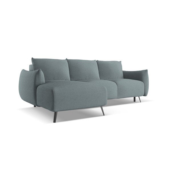 Divano angolare azzurro (con penisola a sinistra) Malie – Makamii-image-3