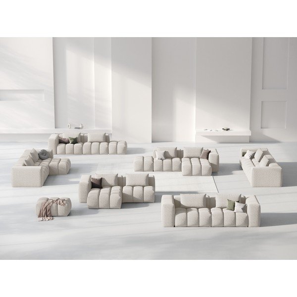 Divano angolare beige (con penisola a sinistra/con chaise lounge) Verona – Cosmopolitan Design-image-1
