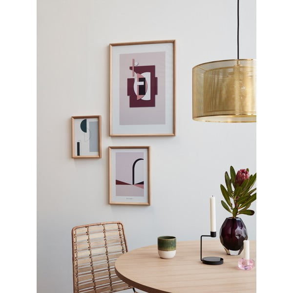 Lampada a sospensione in oro Karimo Edge - Hübsch-image-1