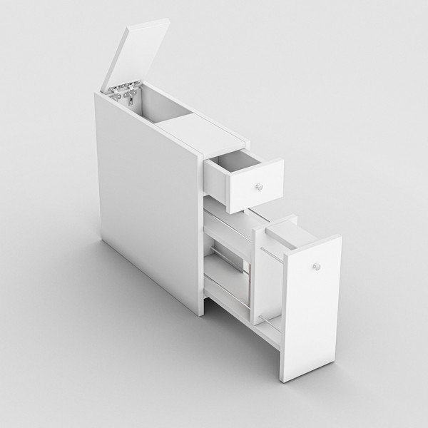 Mobile bagno bianco Garetto Calencia White - Kalune Design-image-3