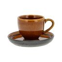 Tazzina per espresso color ambra in ceramica 70 ml Gastro Black/Amber – Bitz
