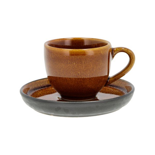 Tazzina per espresso color ambra in ceramica 70 ml Gastro Black/Amber – Bitz