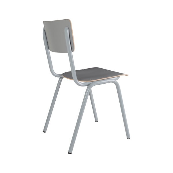 Sedie da pranzo grigie in set di 4 Back to school - Zuiver-image-3