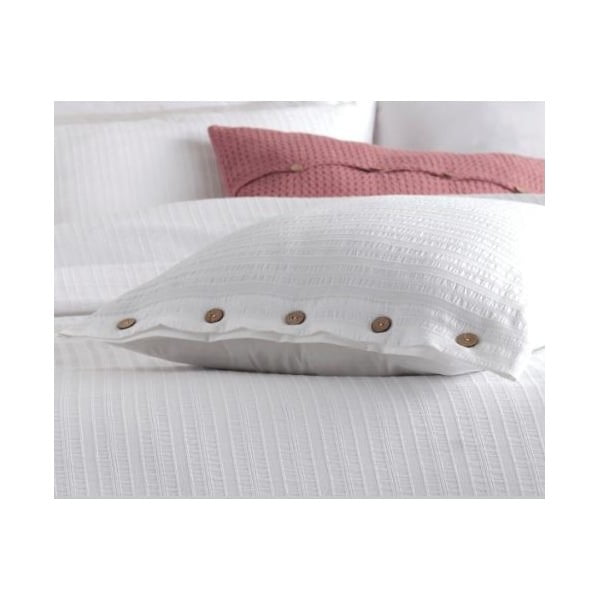 Set copripiumino e federa bianco in cotone renforcé per letto singolo 140x200 cm Como Striped – Mila Home Luxury-image-4