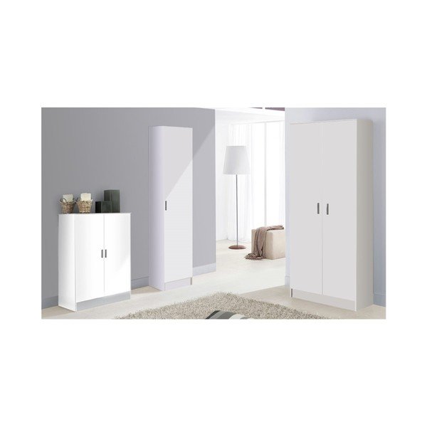 Armadio bianco a due ante Kawai - Evergreen House-image-2