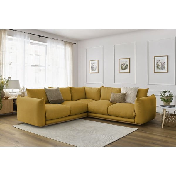 Divano angolare giallo Ernest – Bobochic Paris-image-1