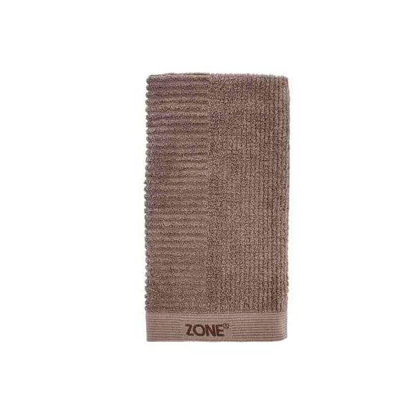 Asciugamano in cotone marrone 50x100 cm - Zone
