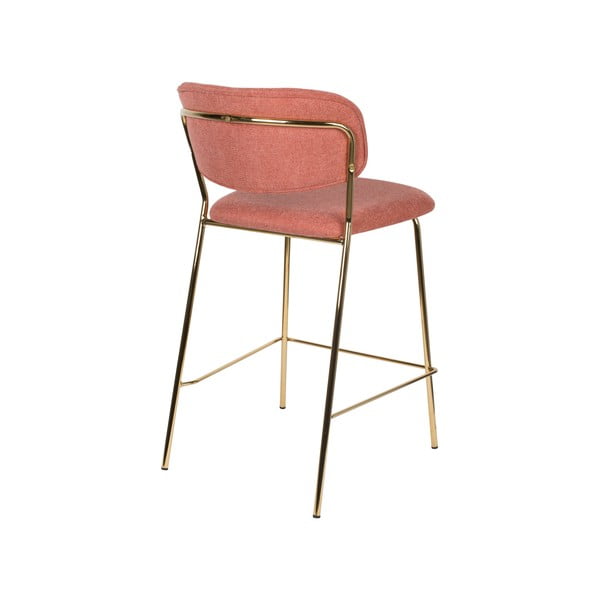 Sgabelli da bar rosa in set di 2 89 cm Jolien - White Label-image-4