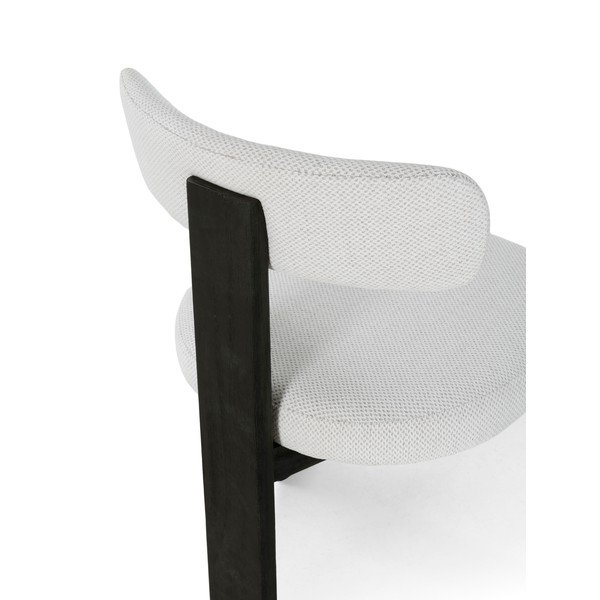 Sedie da pranzo in set nere/grigio chiaro in imbottito 2 pz Nadia – MOME-image-3