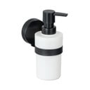 Distributore di sapone a parete bianco e nero Static-Loc® Plus Pavia - Wenko