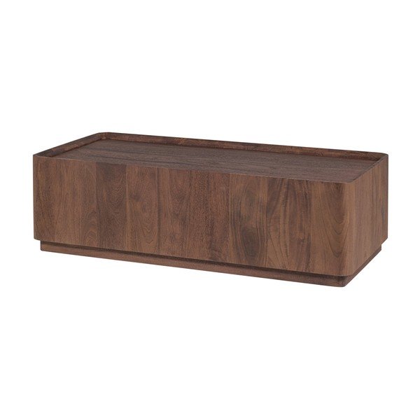 Tavolino da salotto di colore naturale in mango massiccio 60x130 cm Volu – WOOOD