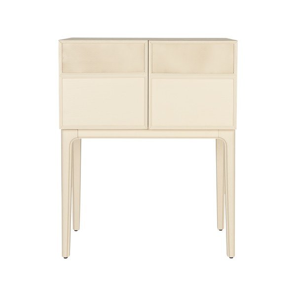 Cassettiera color crema con effetto rovere 80x100x45 cm June – Zuiver