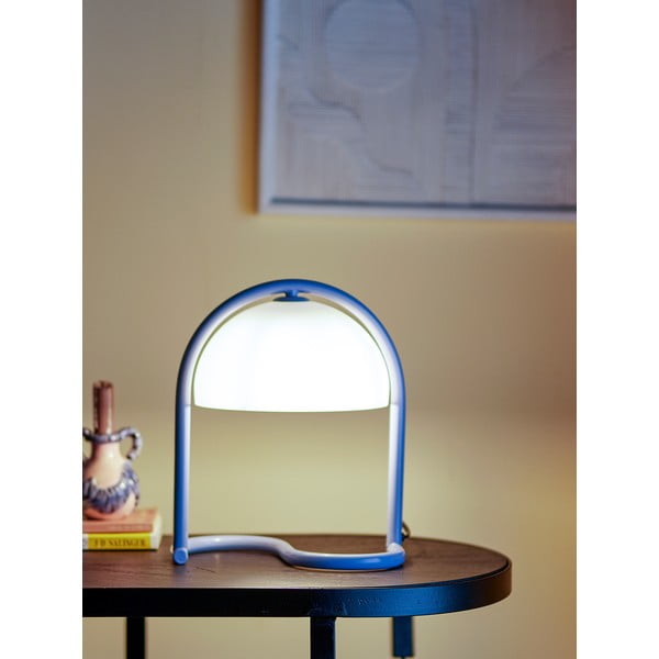 Lampada da tavolo blu (altezza totale 29,5 cm) Favour – Bloomingville-image-2