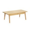 Tavolino da salotto colore naturale con effetto rovere 60x120 cm Nice – Woodman