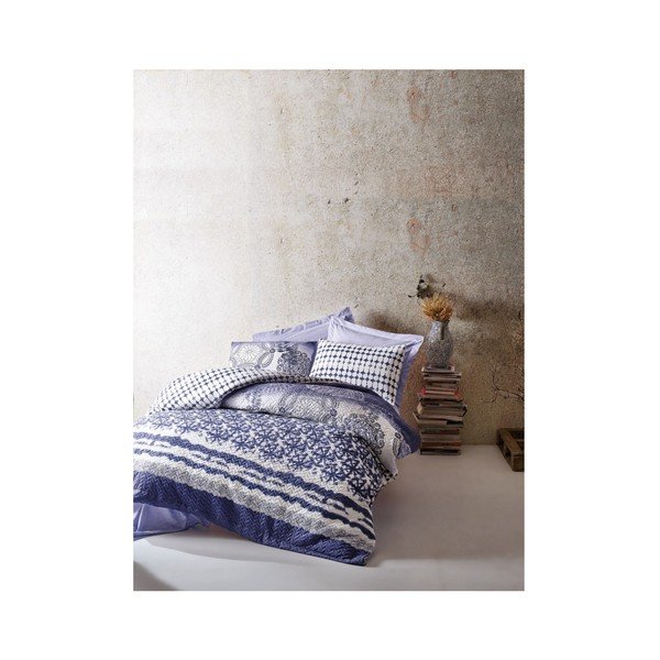 Biancheria da letto in cotone con lenzuolo per letto matrimoniale Mesa Cassidy, 180 x 230 cm - Mijolnir