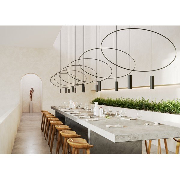Lampadario nero in metallo HOLAR – Thoro-image-3